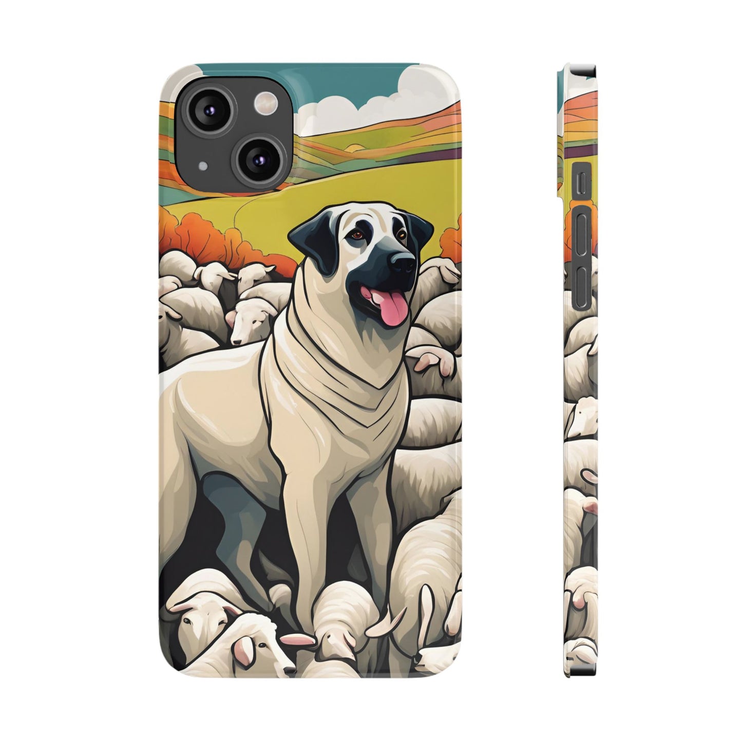 Kangal with flock Slim Phone Case