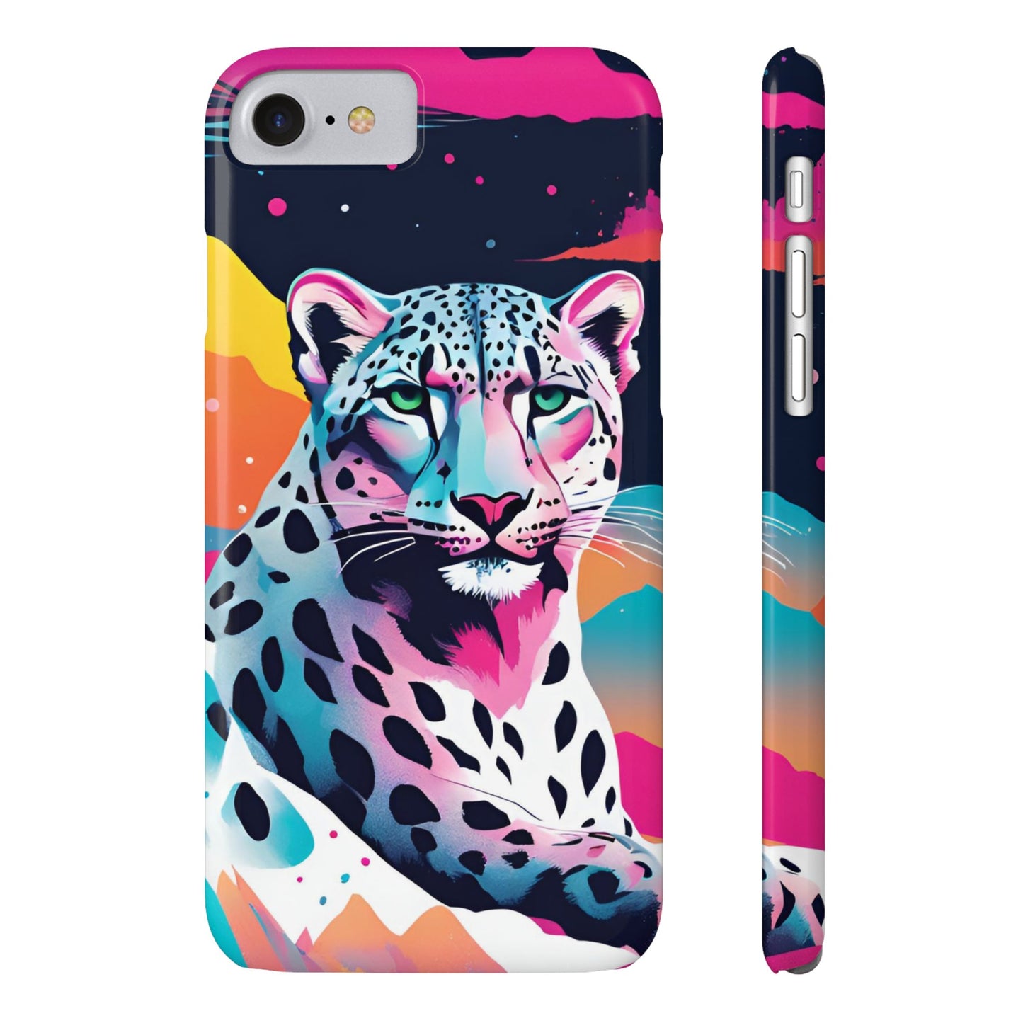 Snow Leopard Slim Phone Case