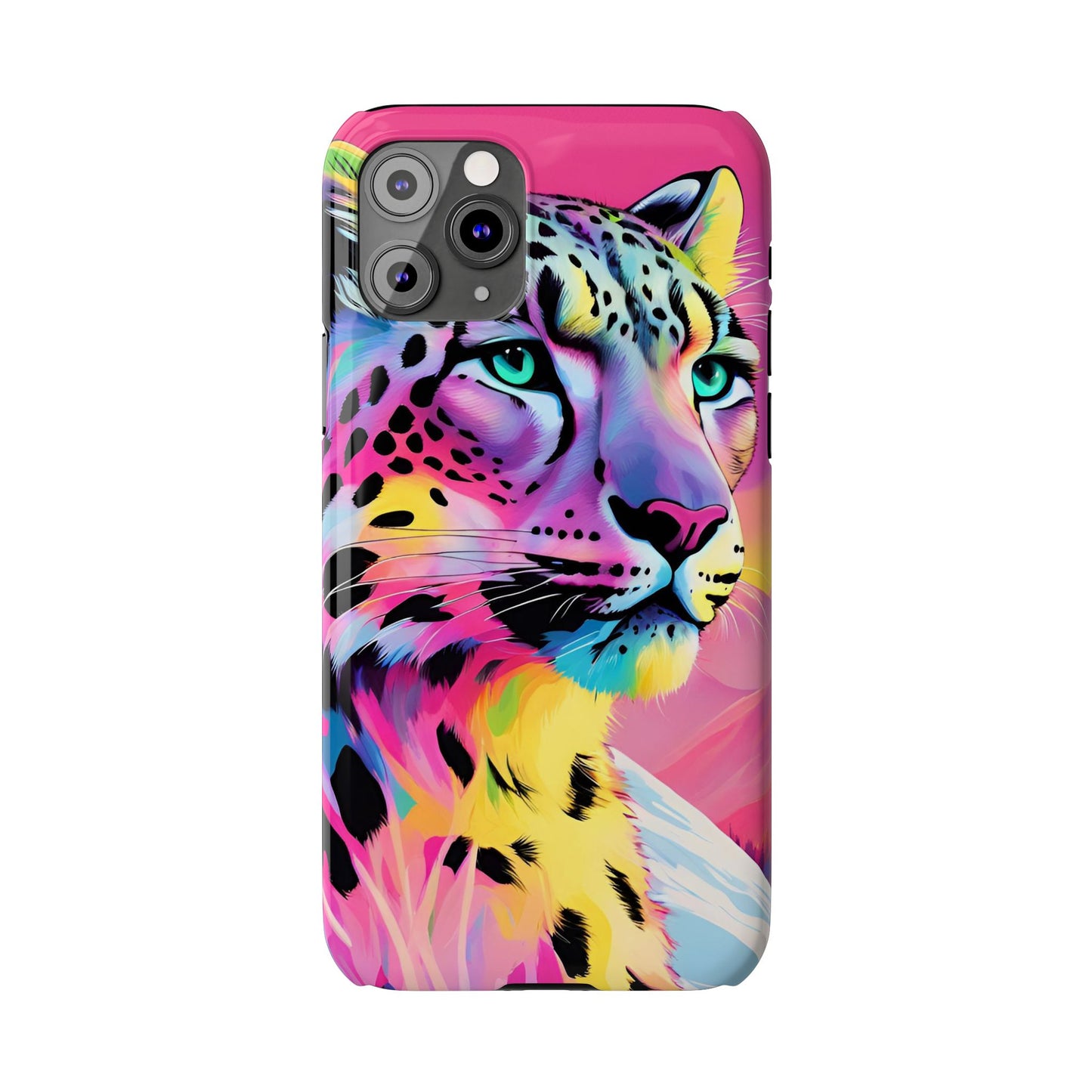 Snow Leopard Slim Phone Case