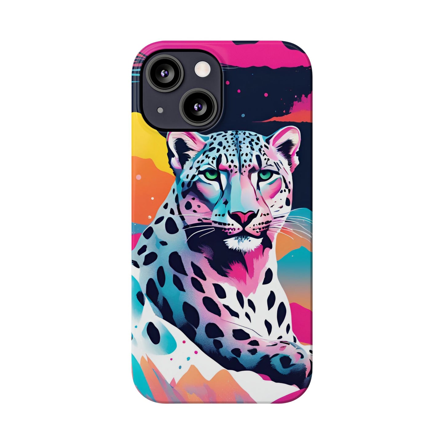 Snow Leopard Slim Phone Case
