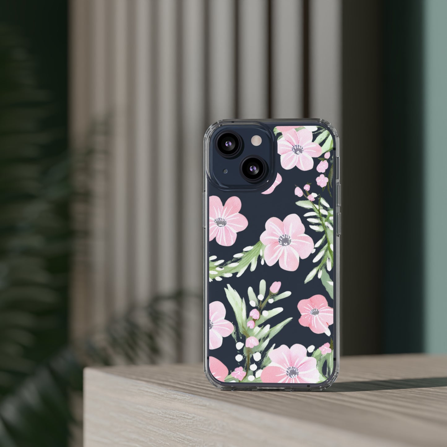 Watercolor Flower Clear Phone Case