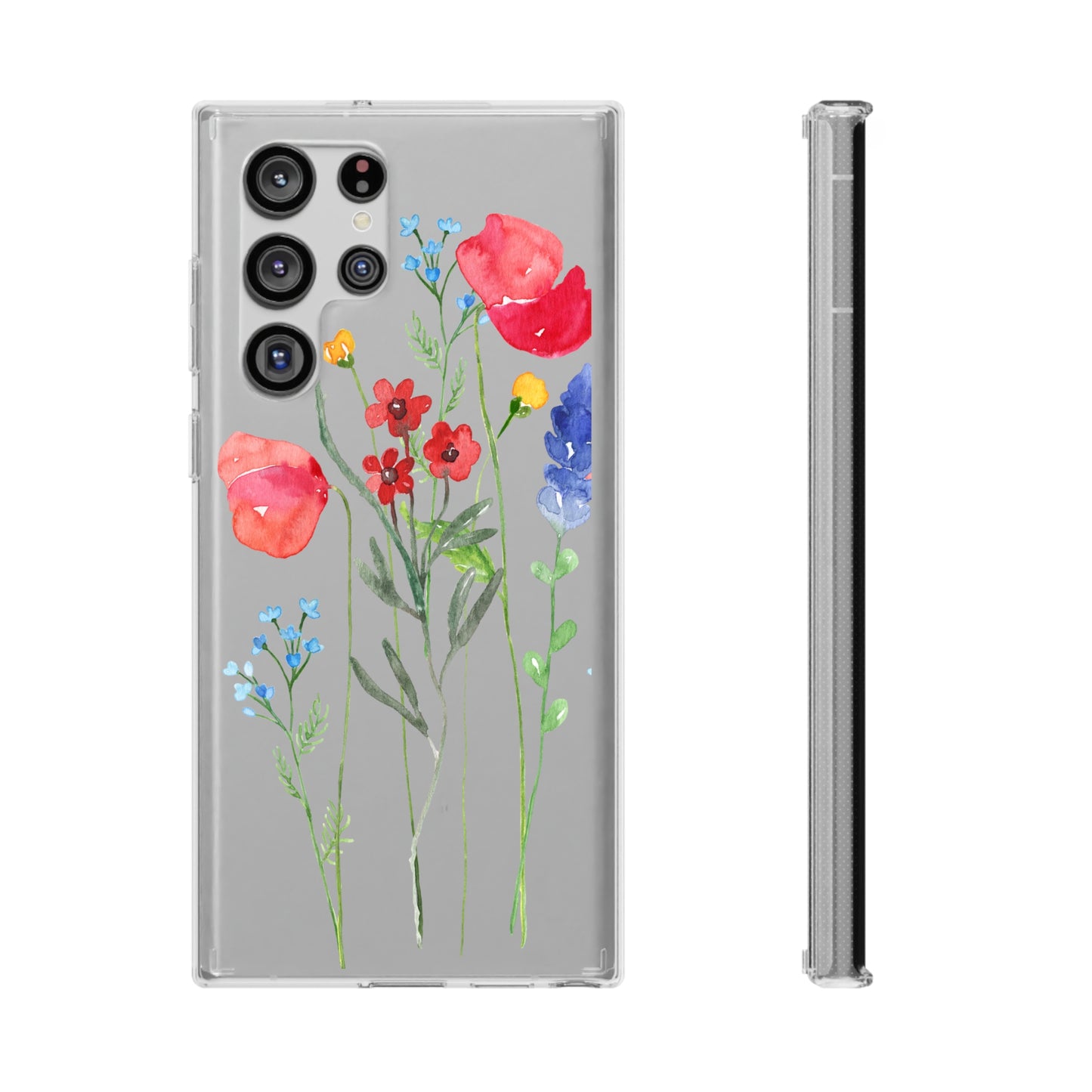 Wildflower Clear Phone Case