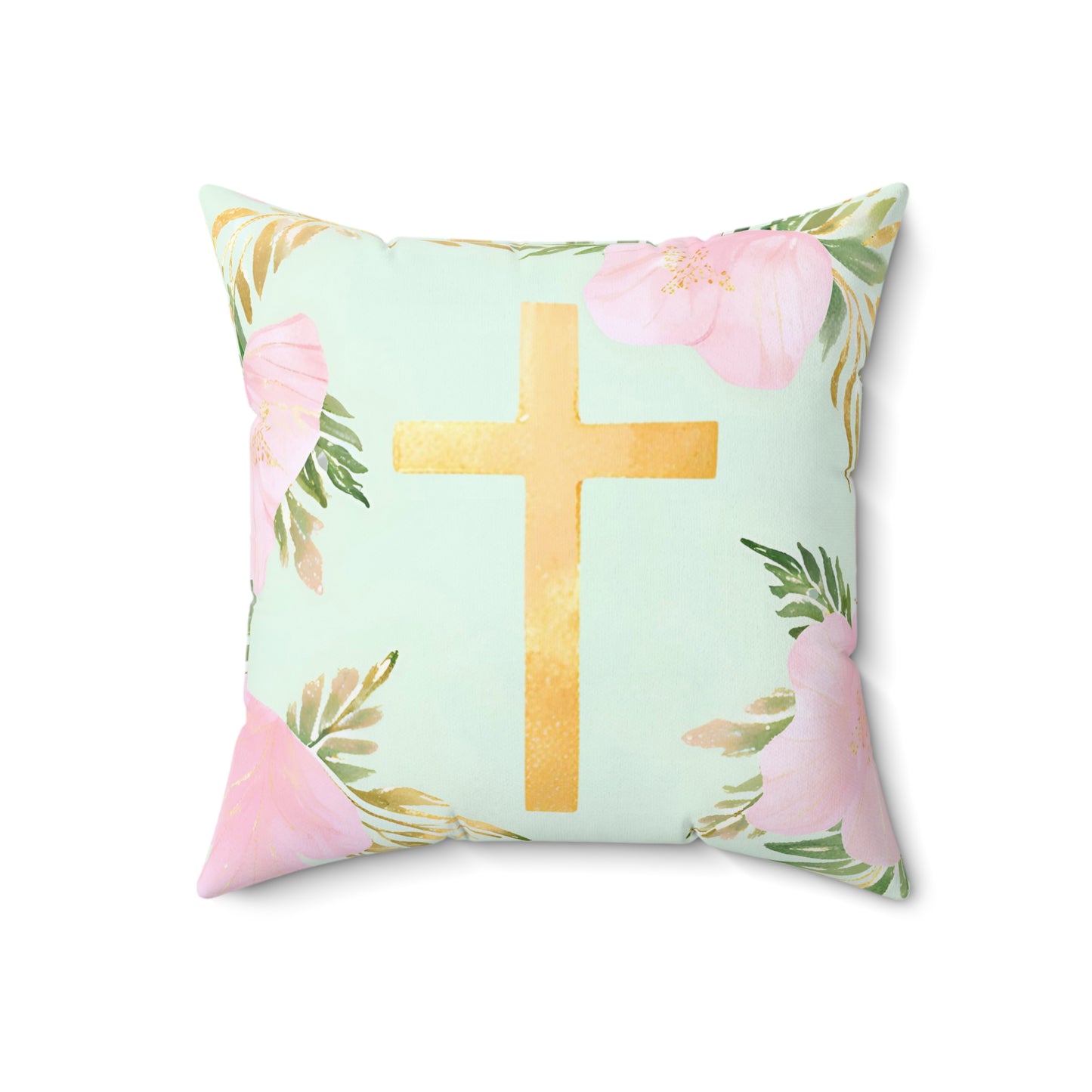 Gold Cross Pillow