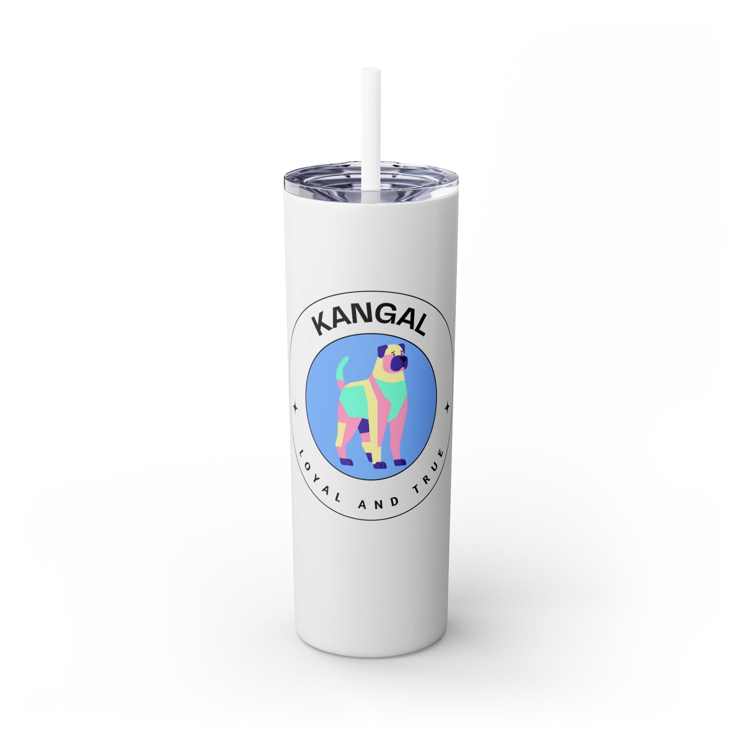 Kangal Skinny Tumbler with Straw, 20oz