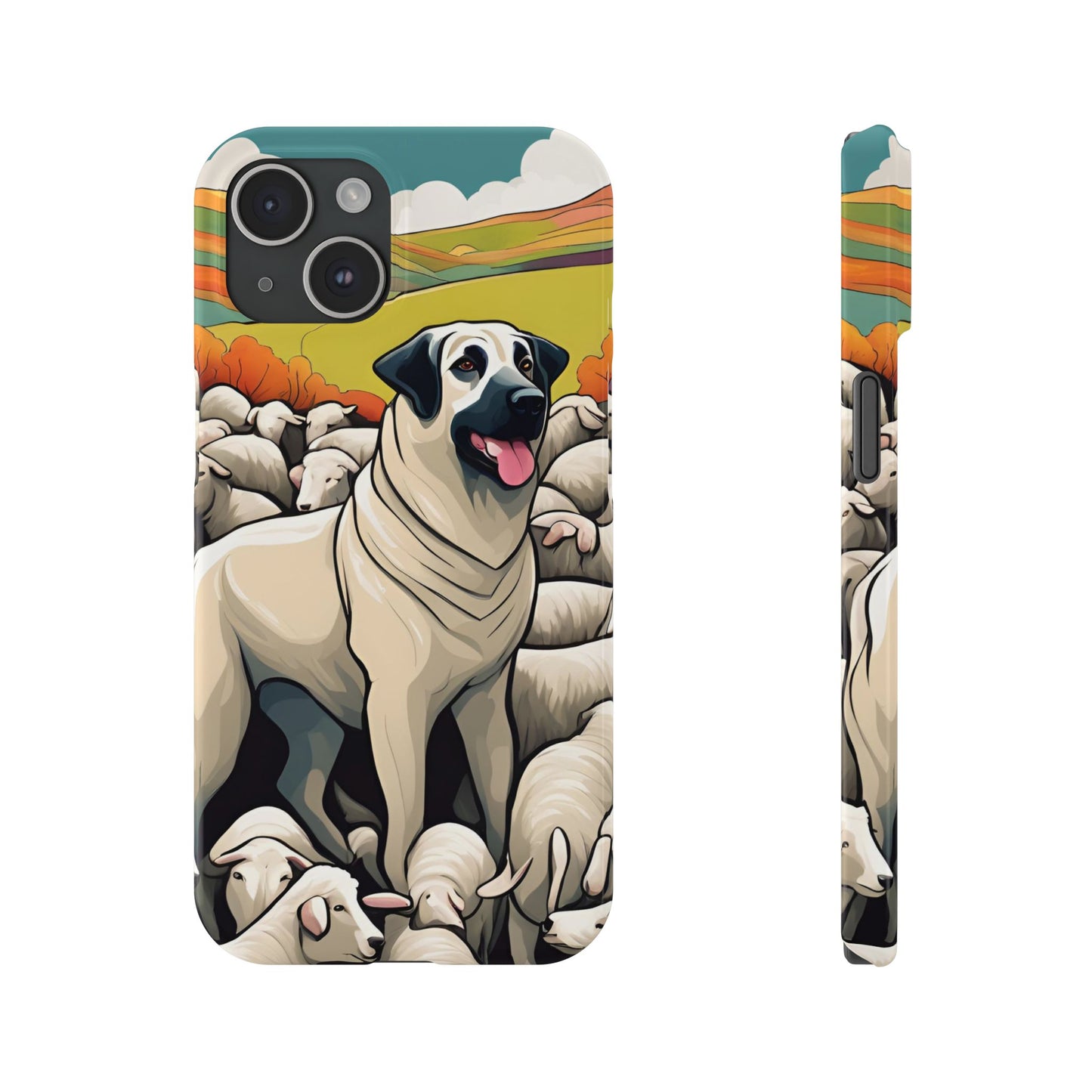 Kangal with flock Slim Phone Case
