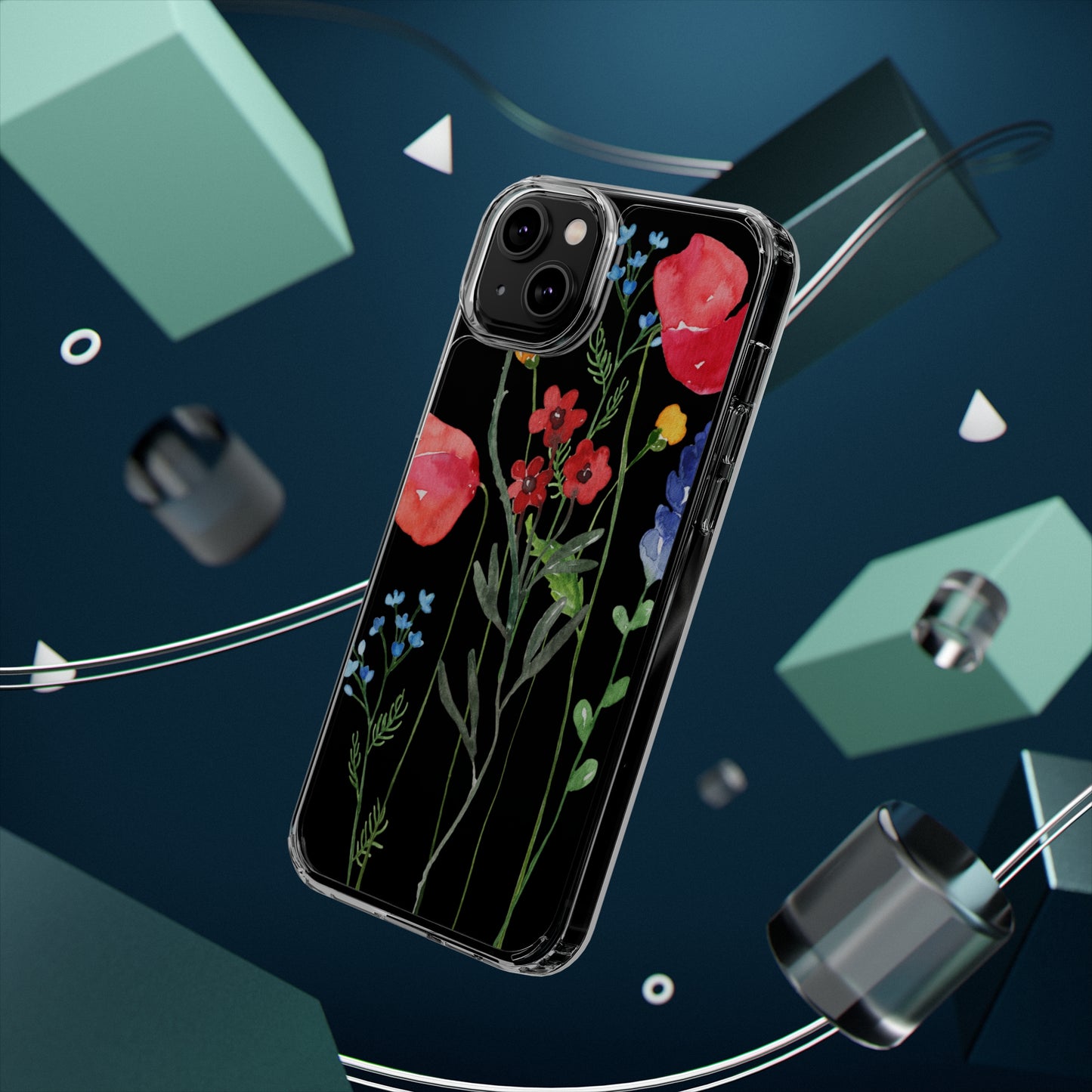 Wildflower Clear Phone Case