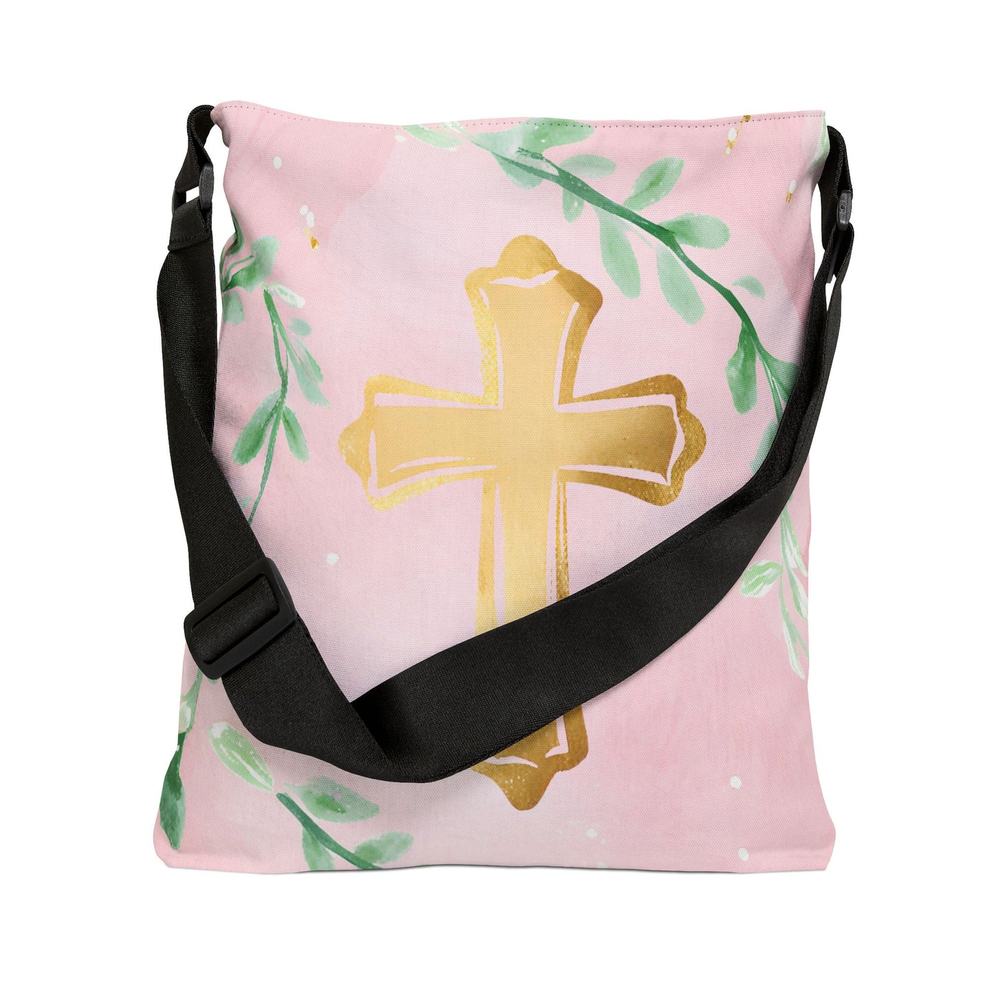 Cross with Garland Adjustable Tote