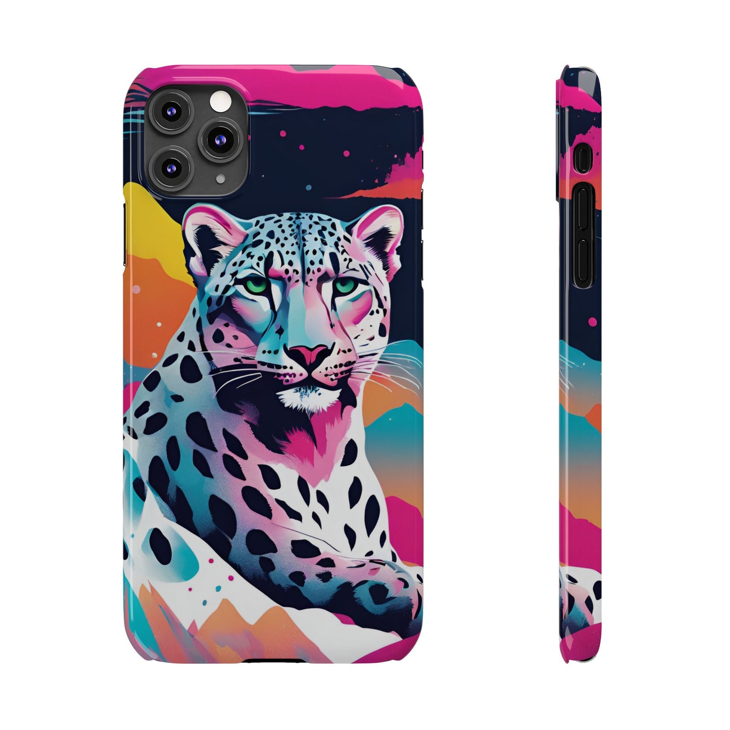 Snow Leopard Slim Phone Case