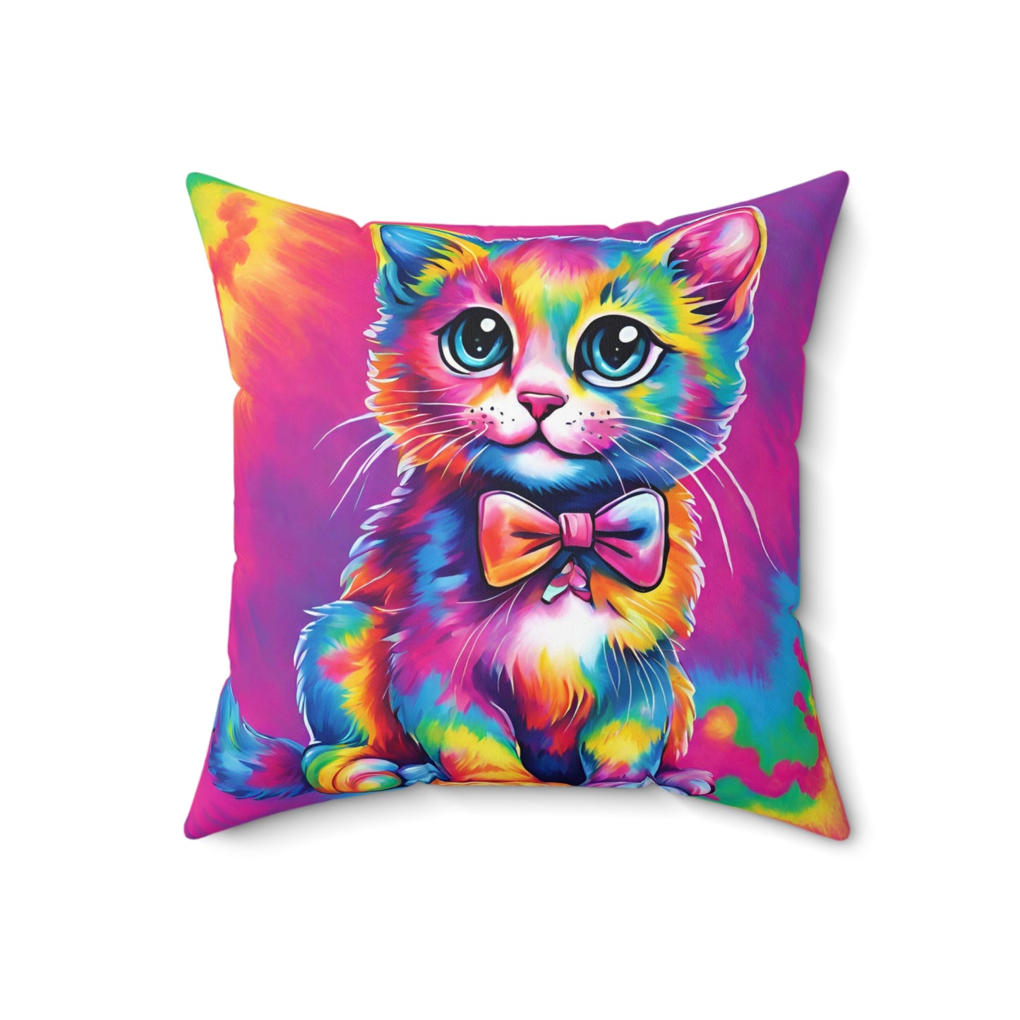 Kitten Faux Suede Pillow