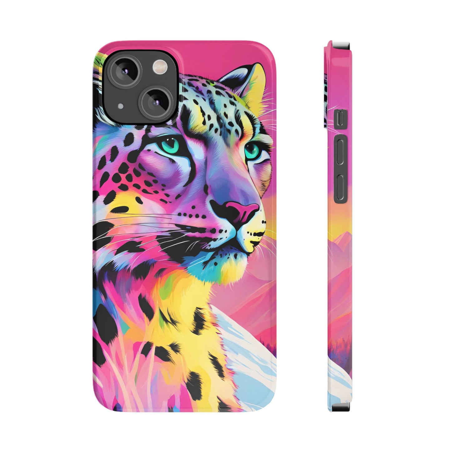 Snow Leopard Slim Phone Case