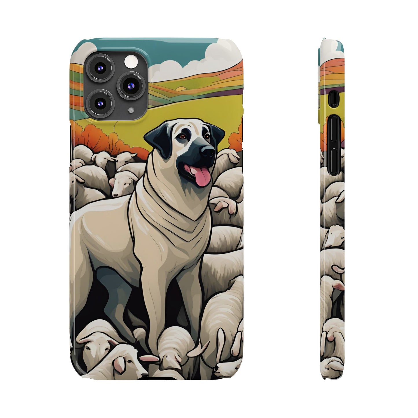 Kangal with flock Slim Phone Case