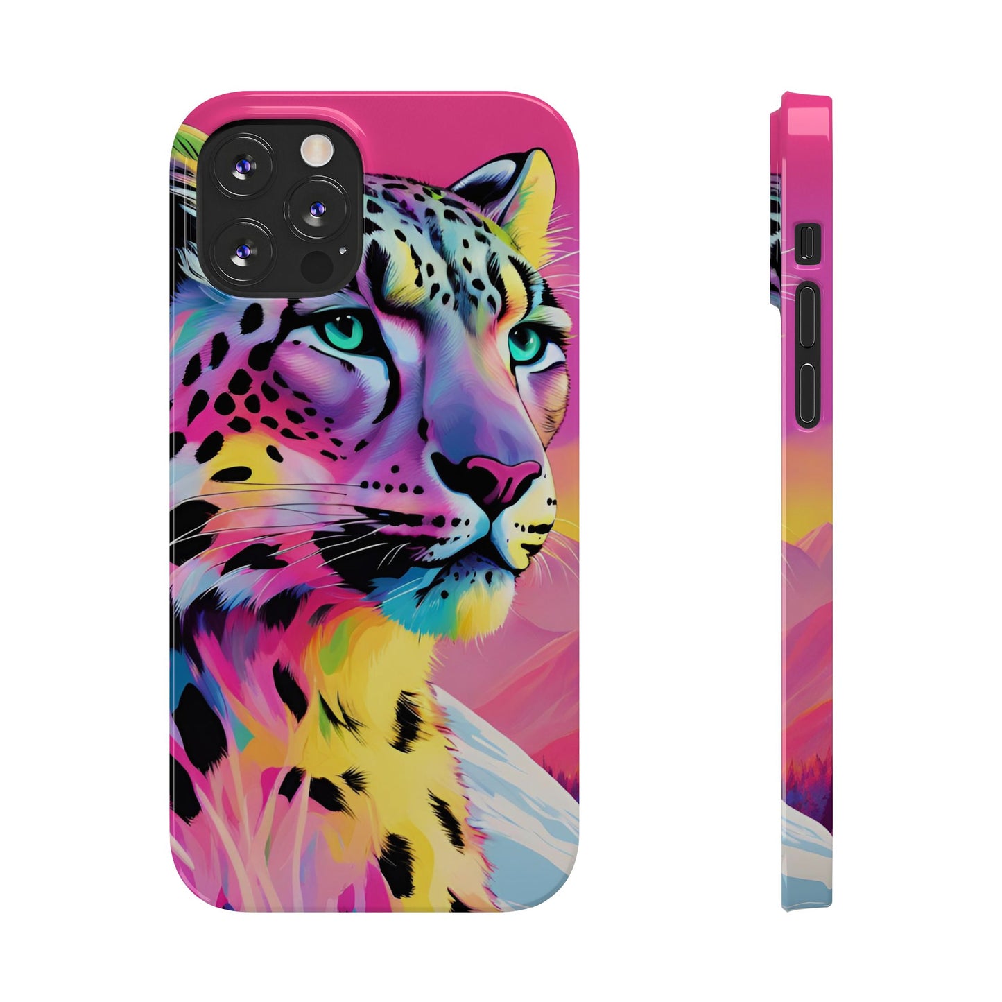 Snow Leopard Slim Phone Case