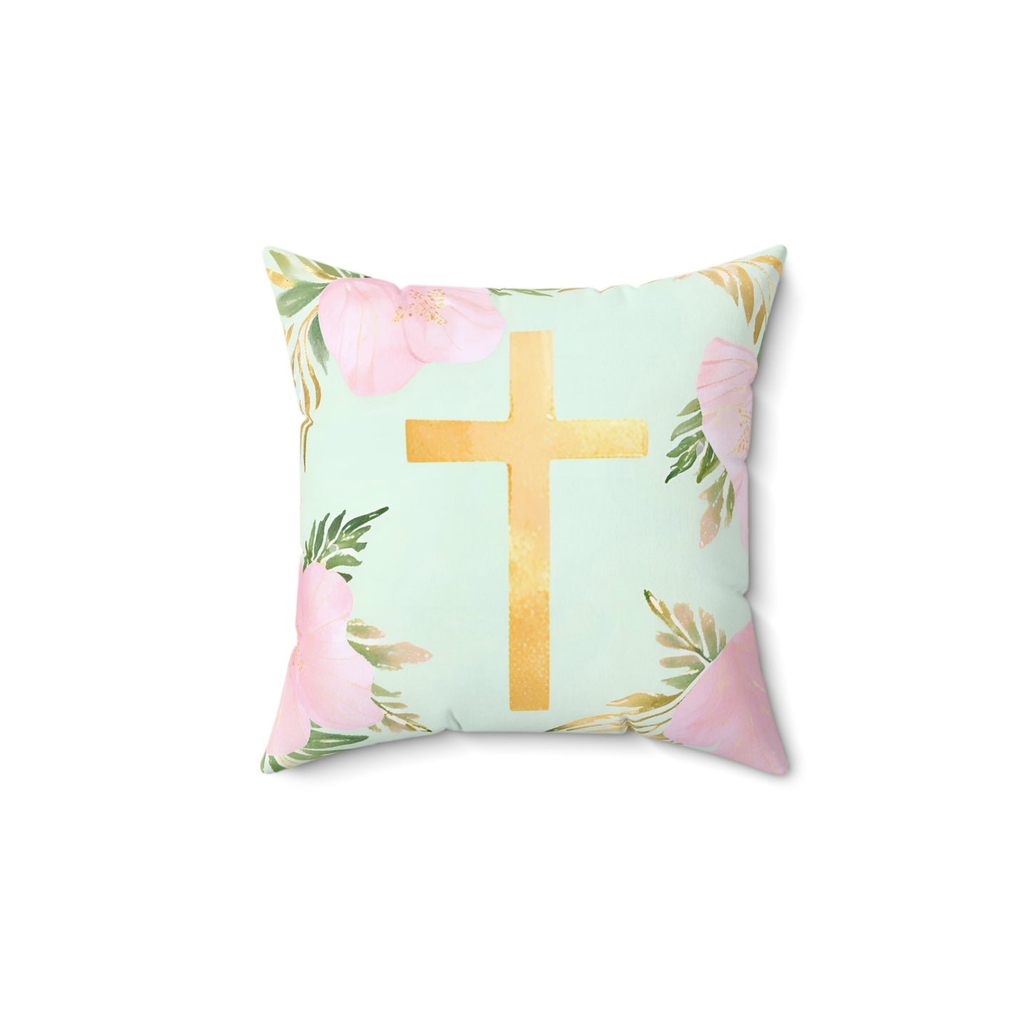 Gold Cross Pillow