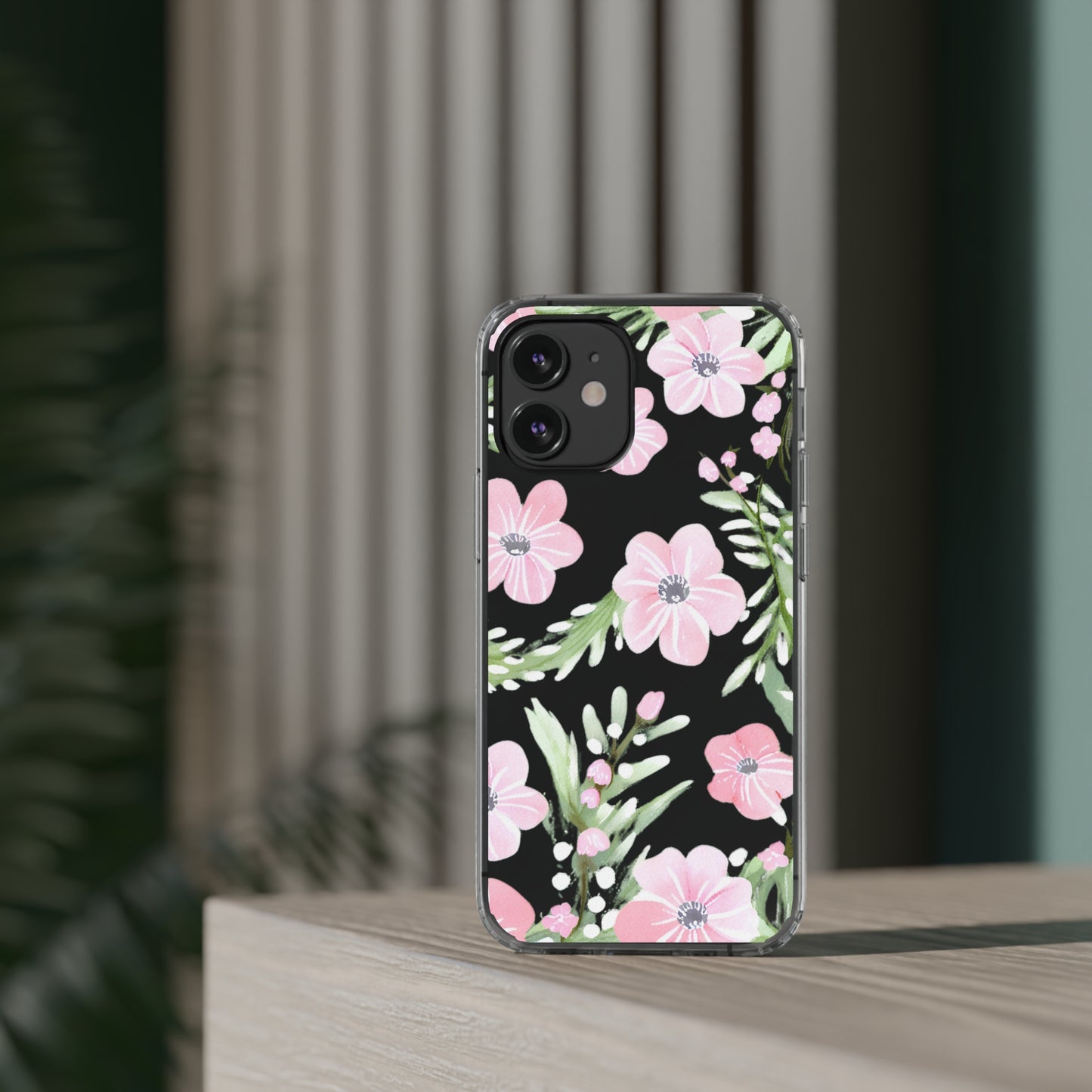 Watercolor Flower Clear Phone Case