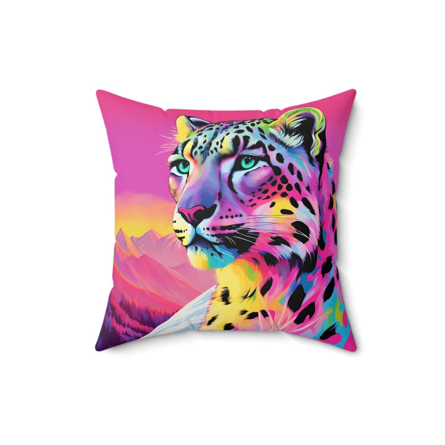 Snow Leopard Pillow
