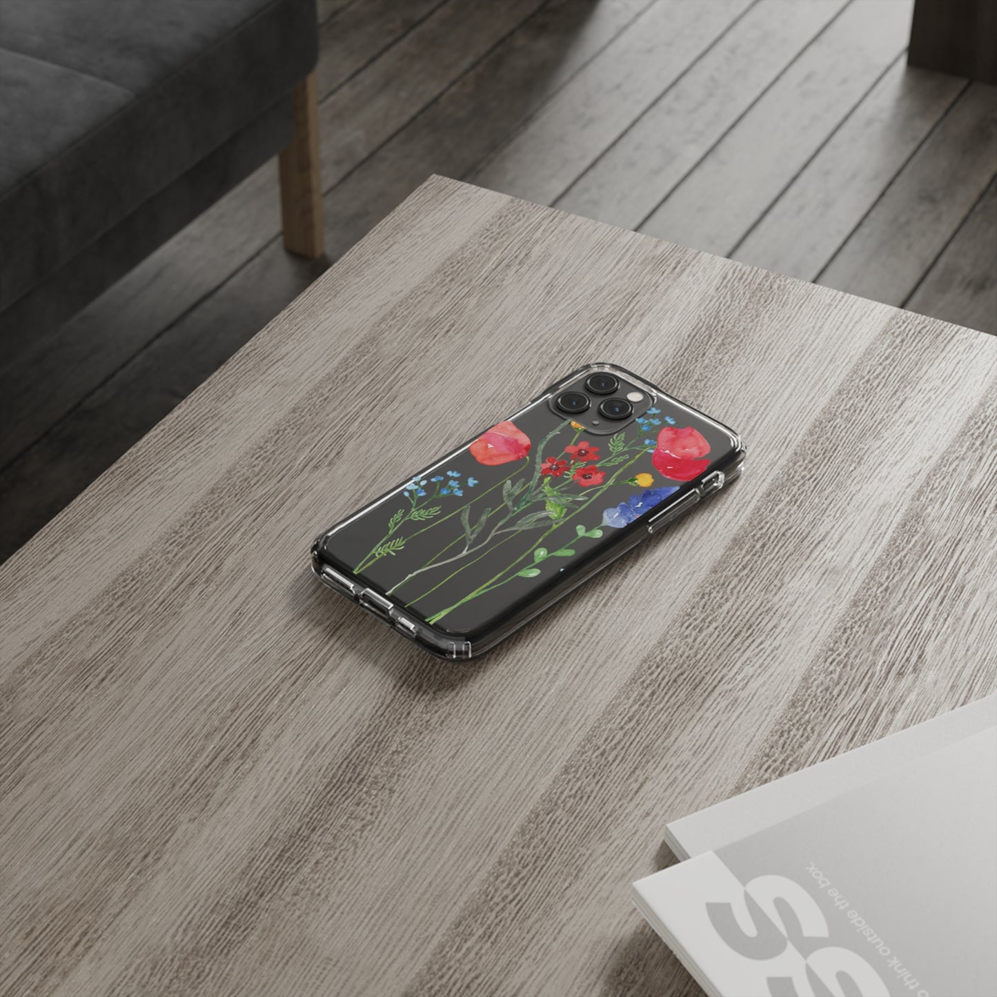 Wildflower Clear Phone Case