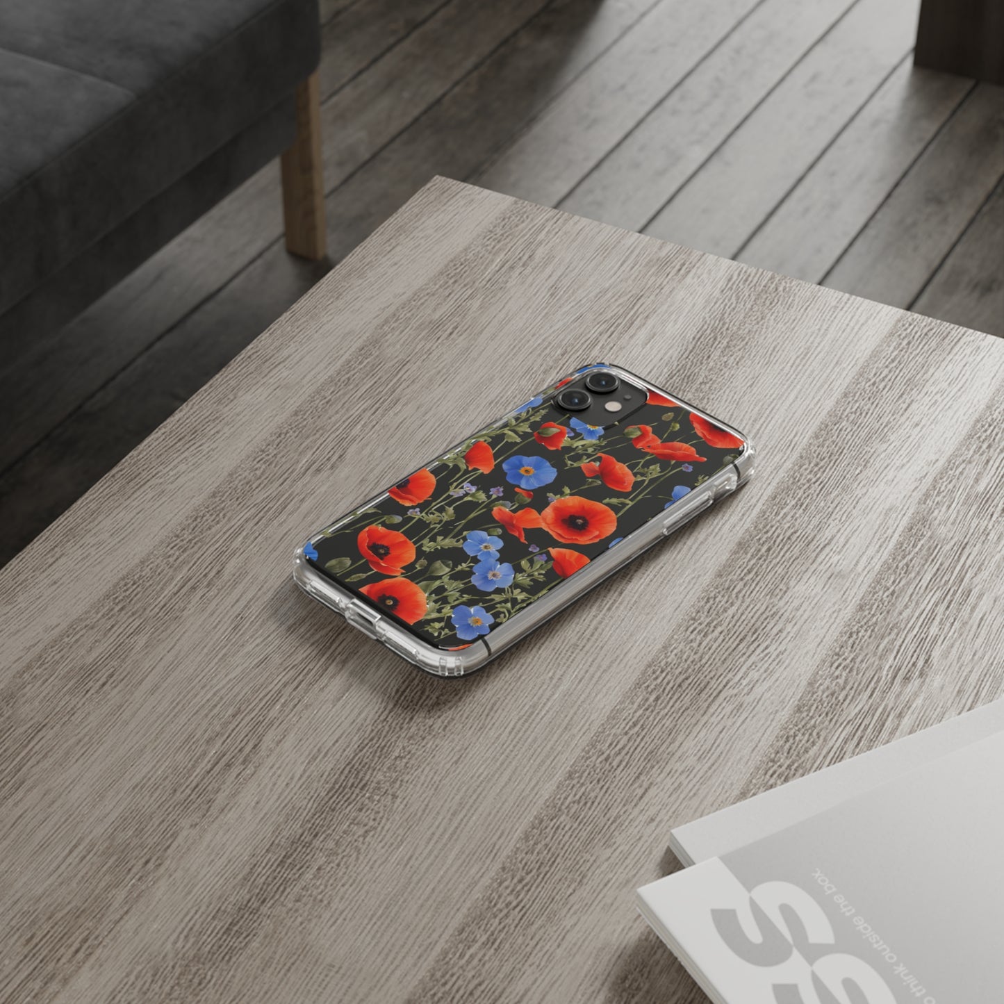 Poppy Clear Phone Case