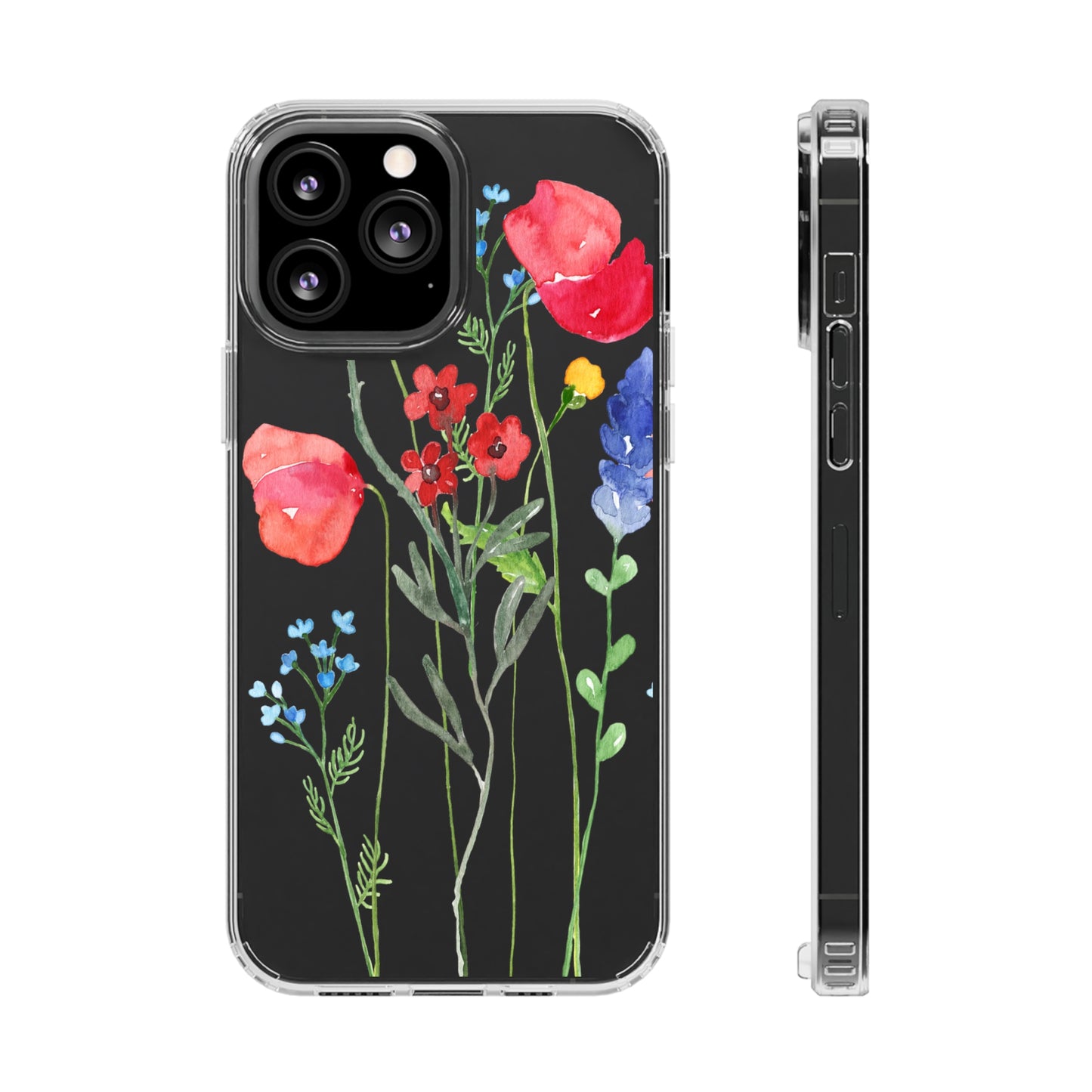 Wildflower Clear Phone Case