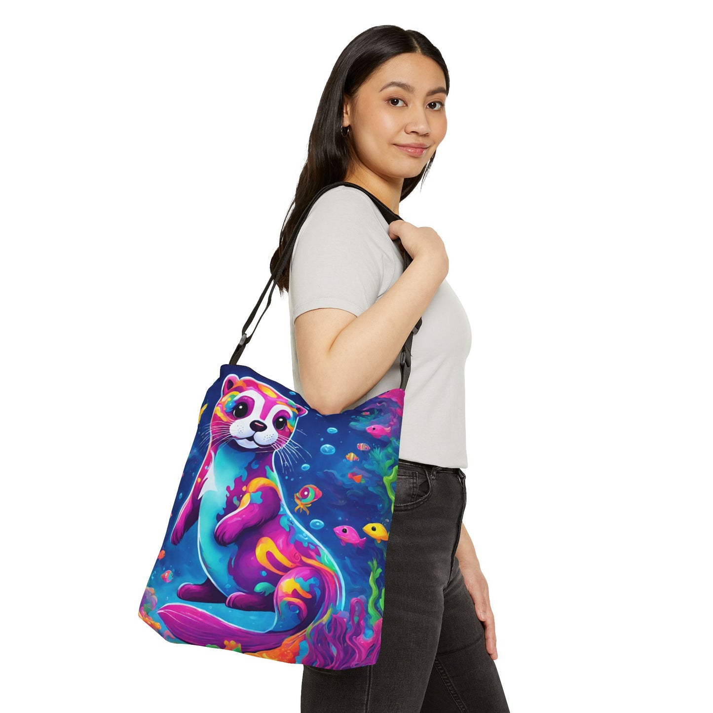 Baby Otter Adjustable Tote Bag