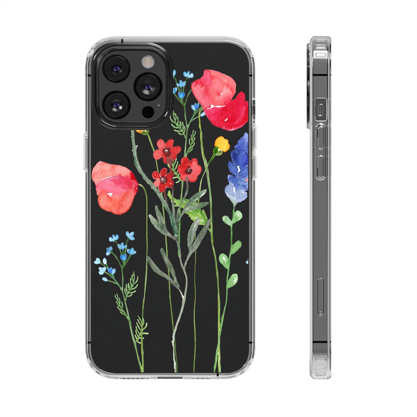 Wildflower Clear Phone Case