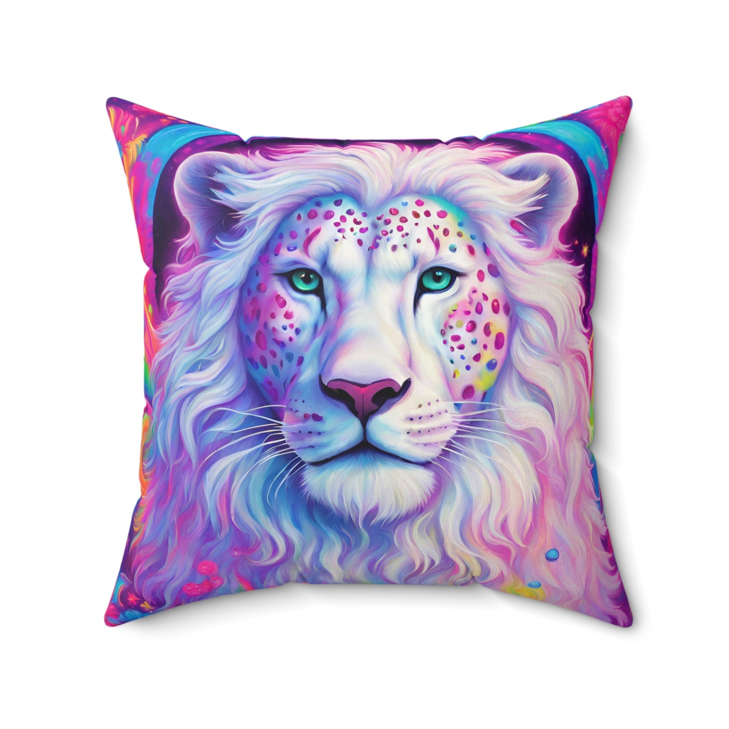 White Lion Pillow