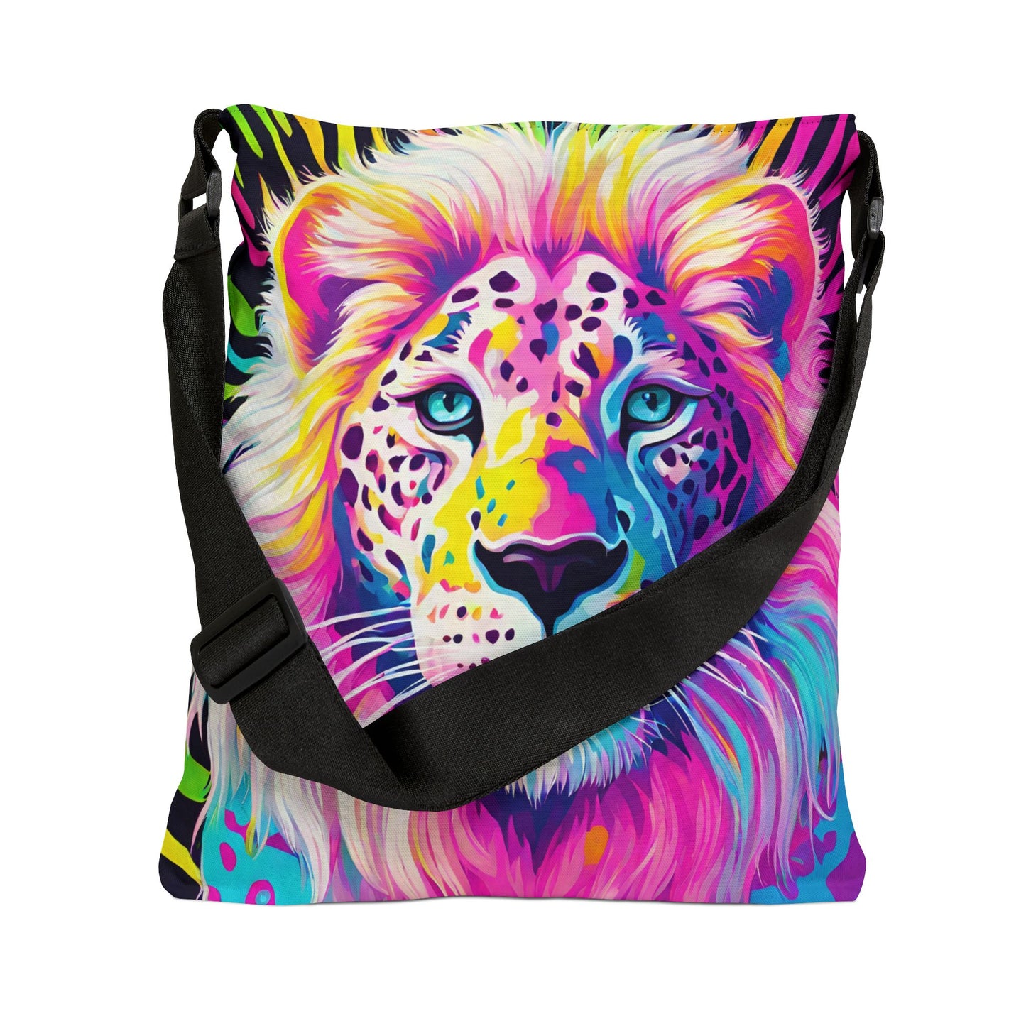 Rainbow Lion Adjustable Tote