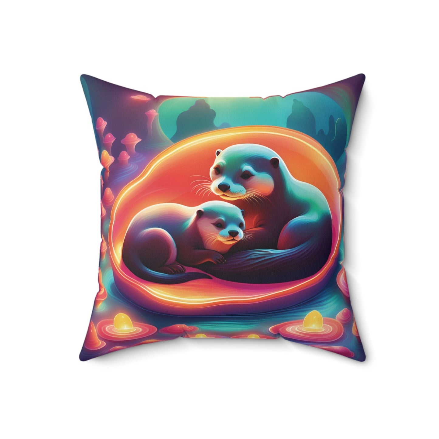 Otter family Pillow