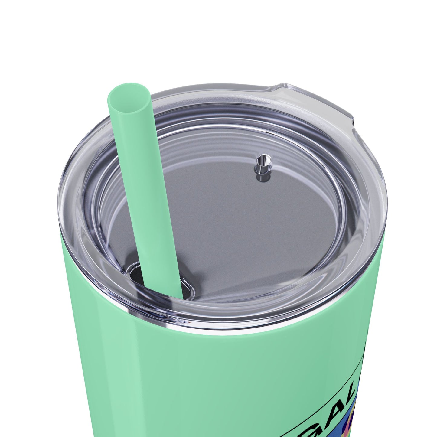 Kangal Mom Skinny Tumbler with Straw, 20oz