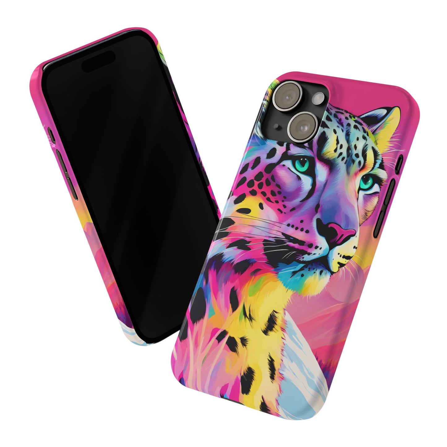 Snow Leopard Slim Phone Case