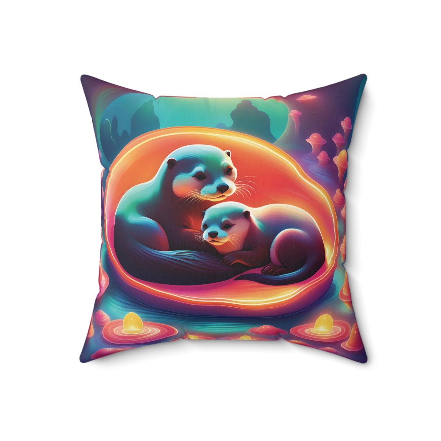 Otter family Pillow