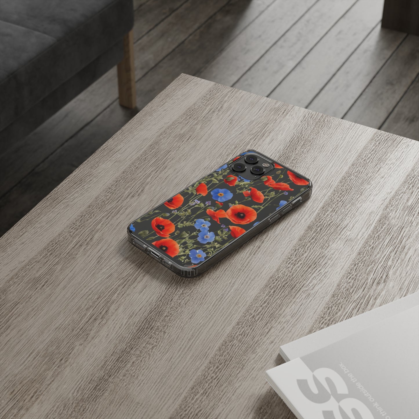 Poppy Clear Phone Case