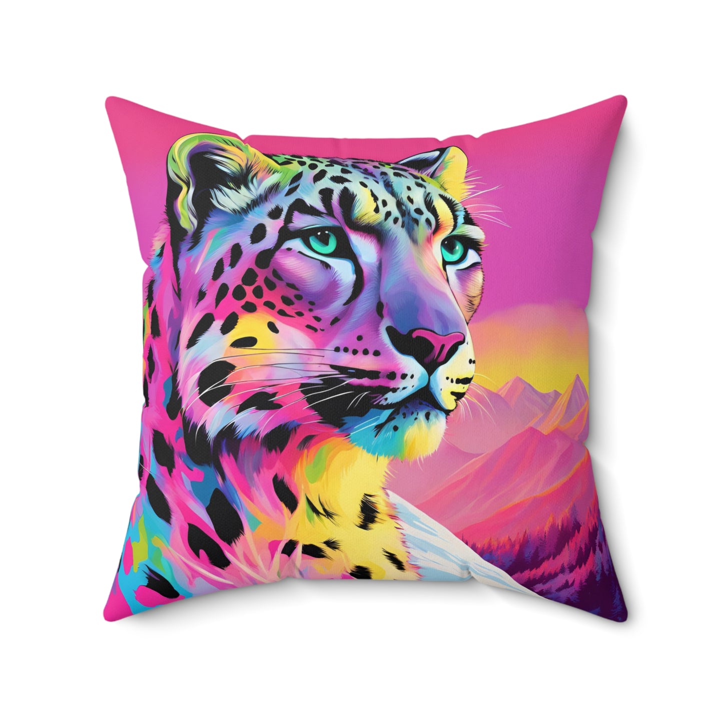 Snow Leopard Pillow