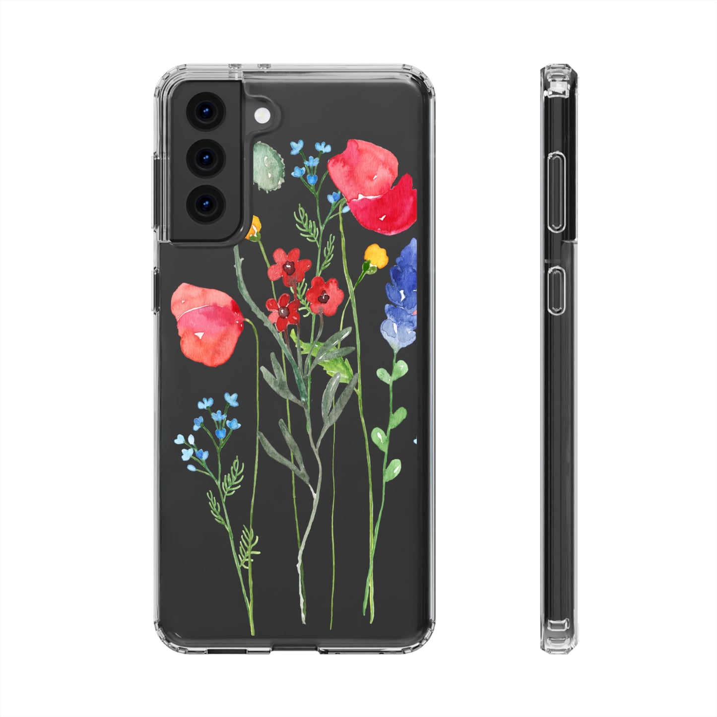 Wildflower Clear Phone Case