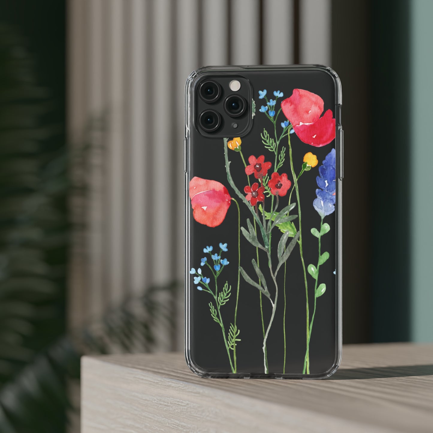 Wildflower Clear Phone Case