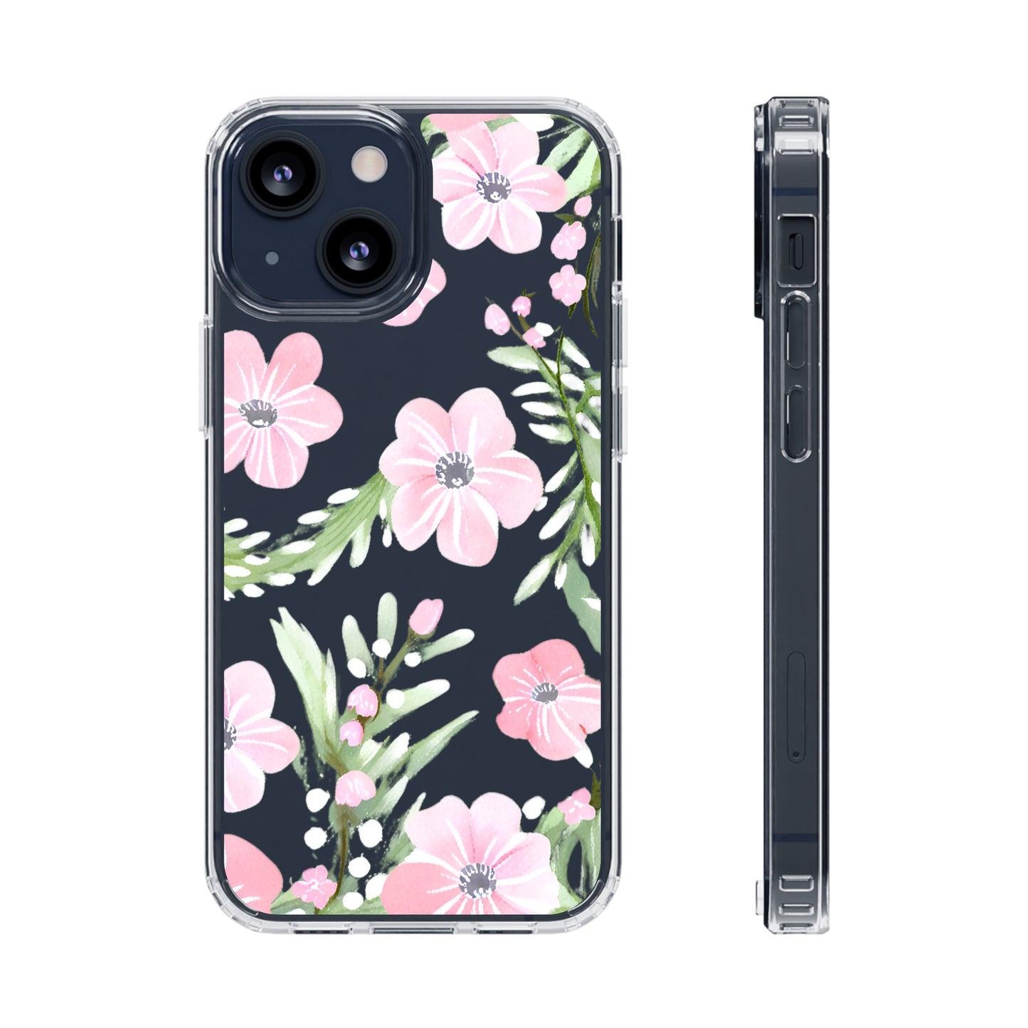 Watercolor Flower Clear Phone Case
