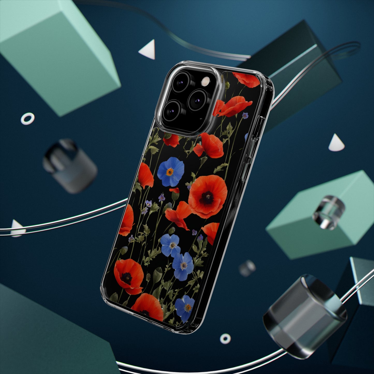Poppy Clear Phone Case
