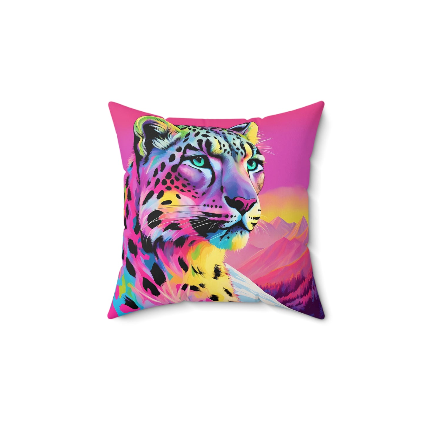 Snow Leopard Pillow
