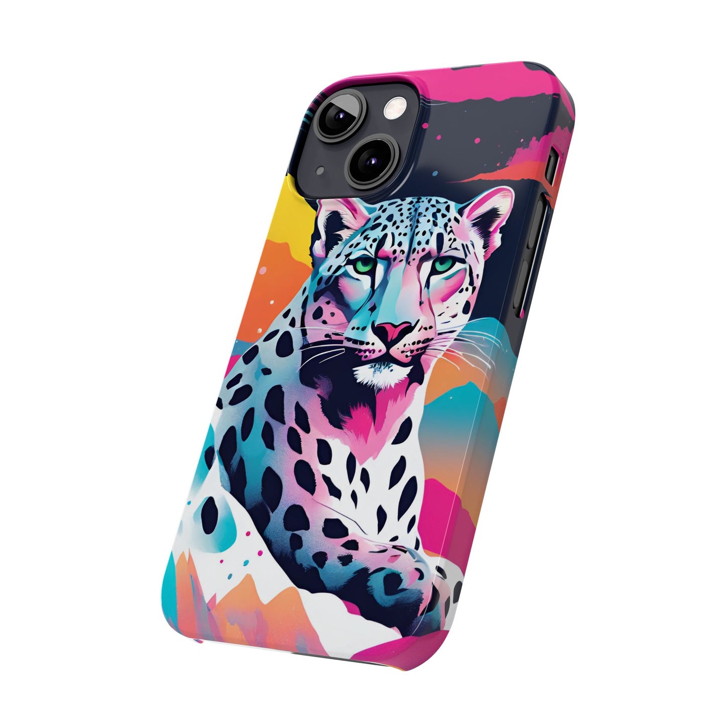 Snow Leopard Slim Phone Case