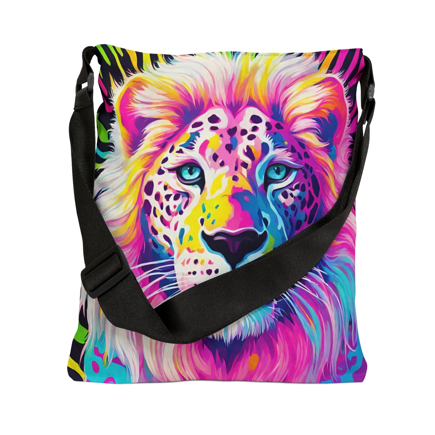 Rainbow Lion Adjustable Tote