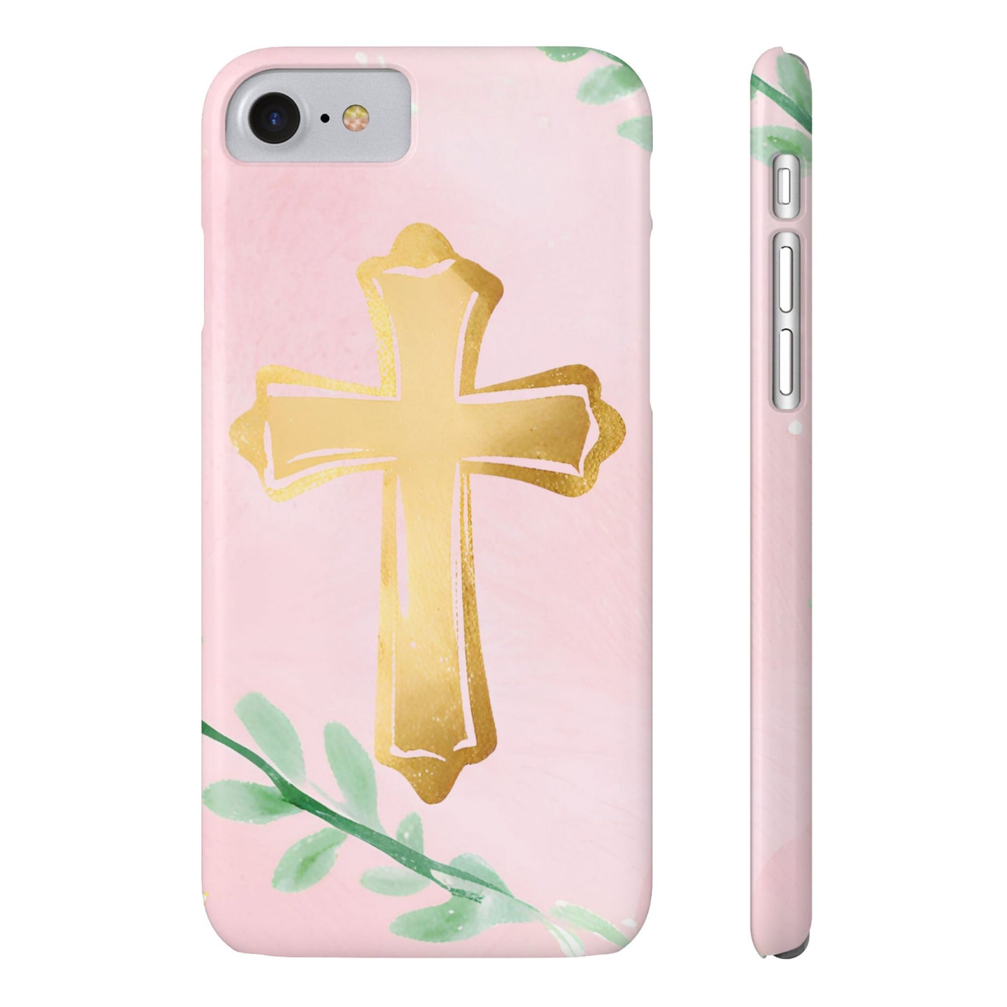 Cross with garland Slim Phone Case