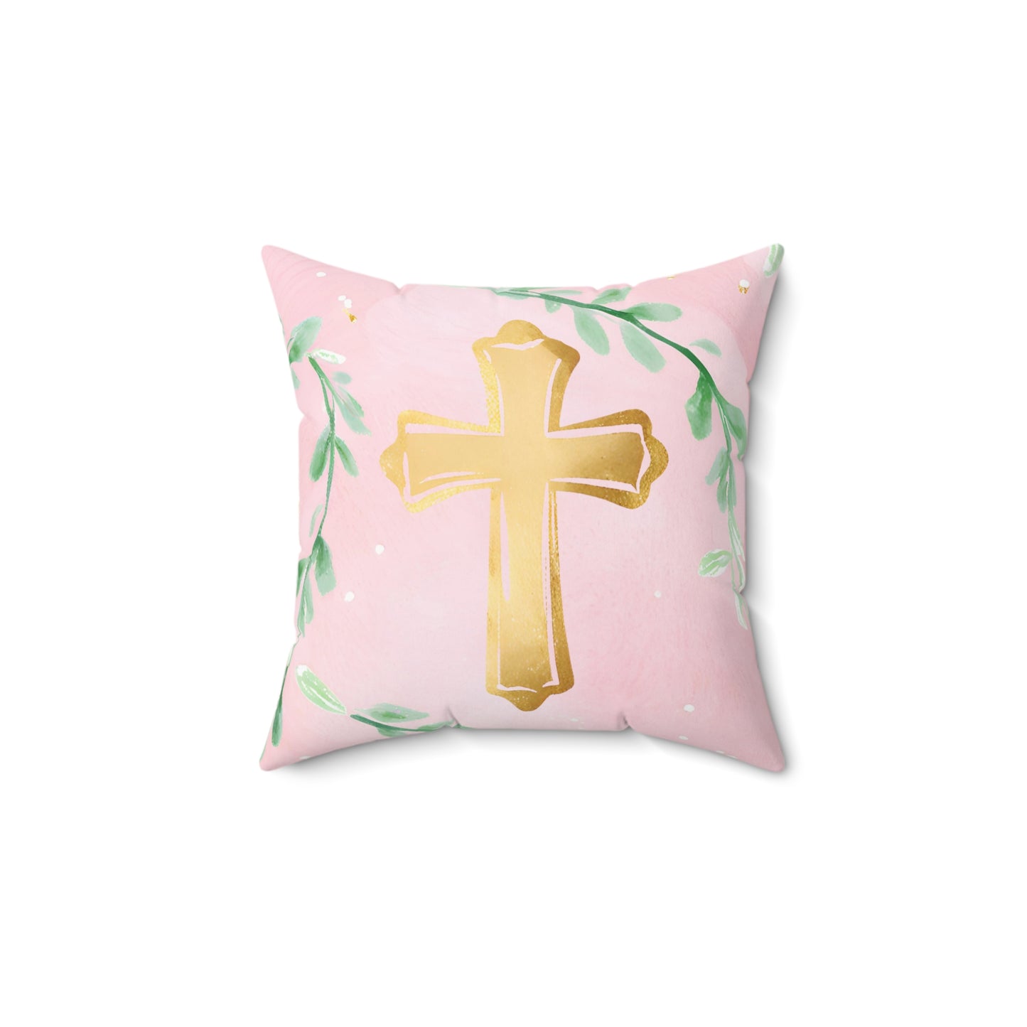 Cross with Garland Pillow