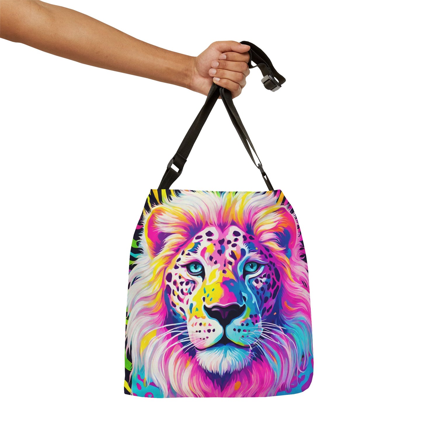 Rainbow Lion Adjustable Tote