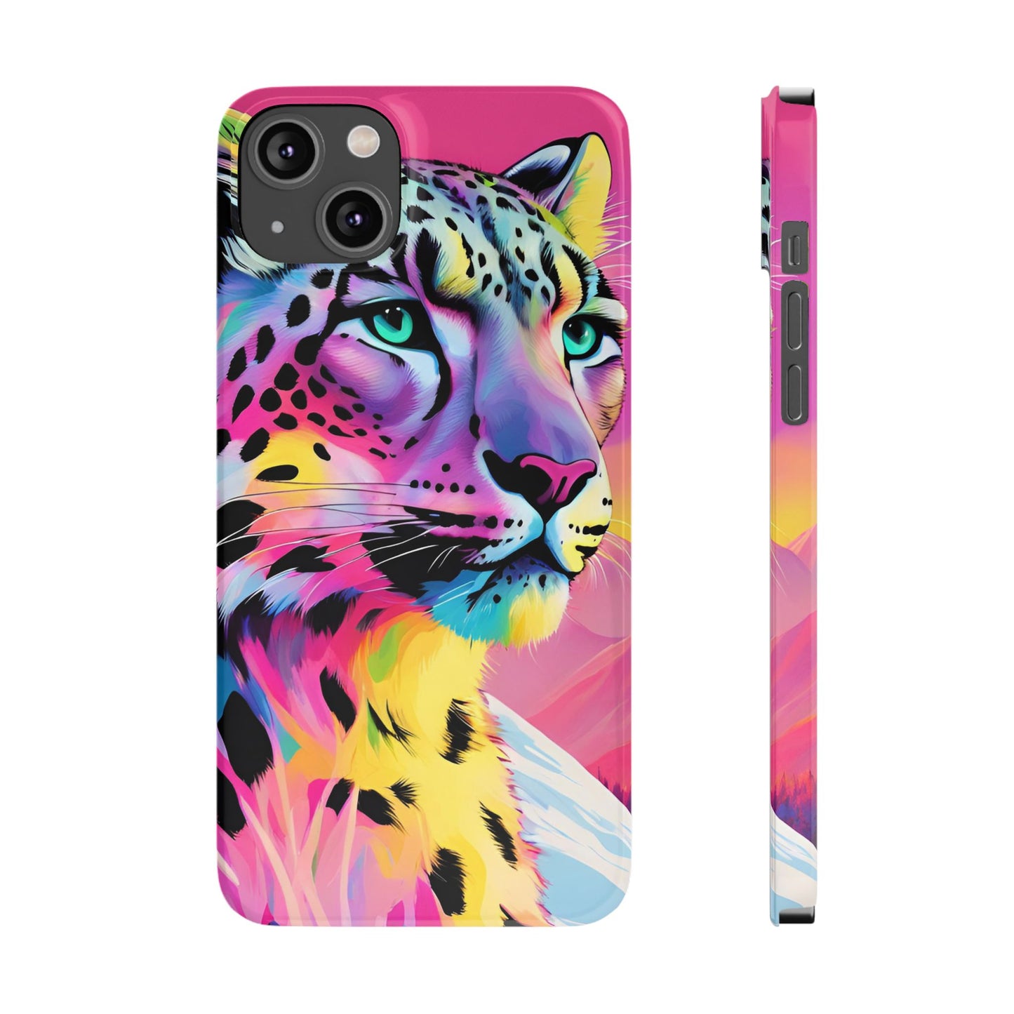 Snow Leopard Slim Phone Case