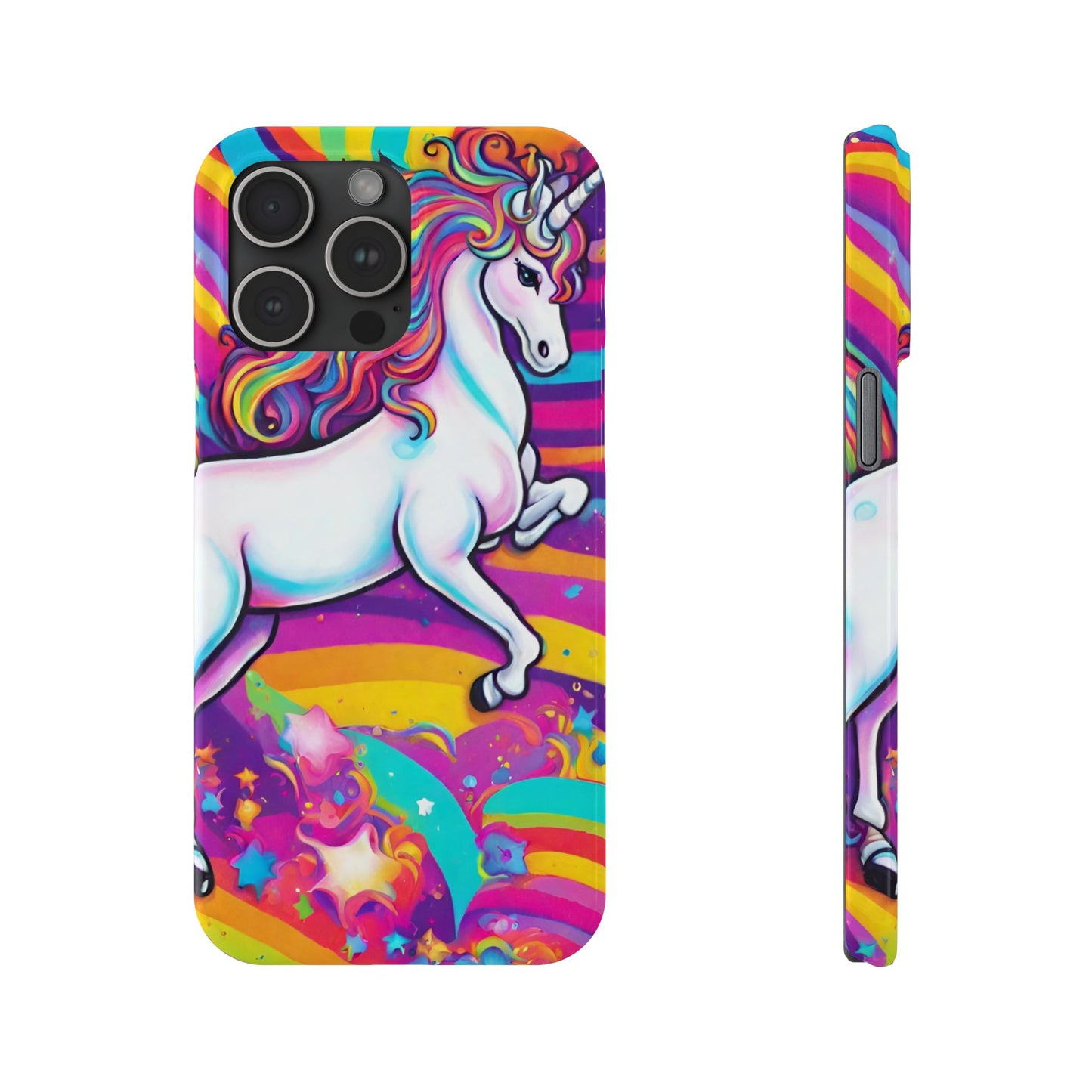 Rainbow Unicorn Slim Phone Case