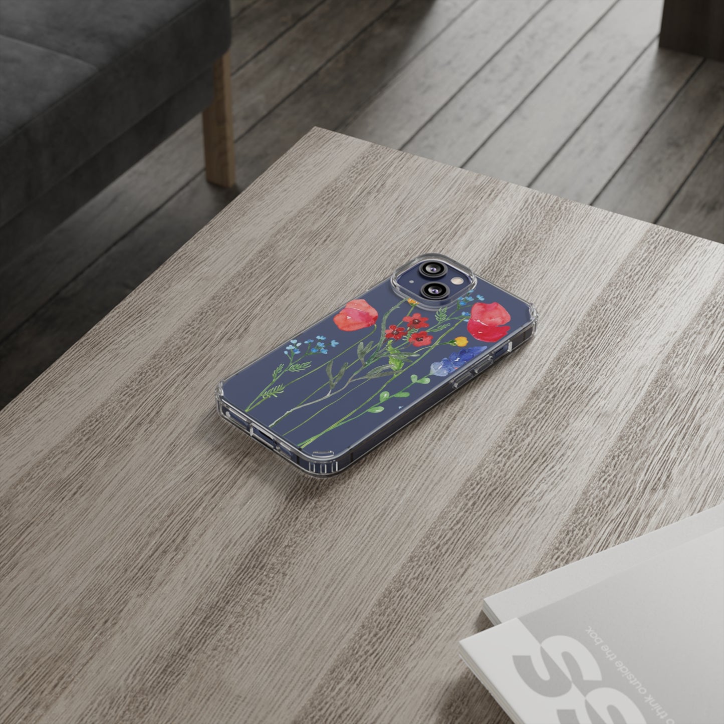 Wildflower Clear Phone Case