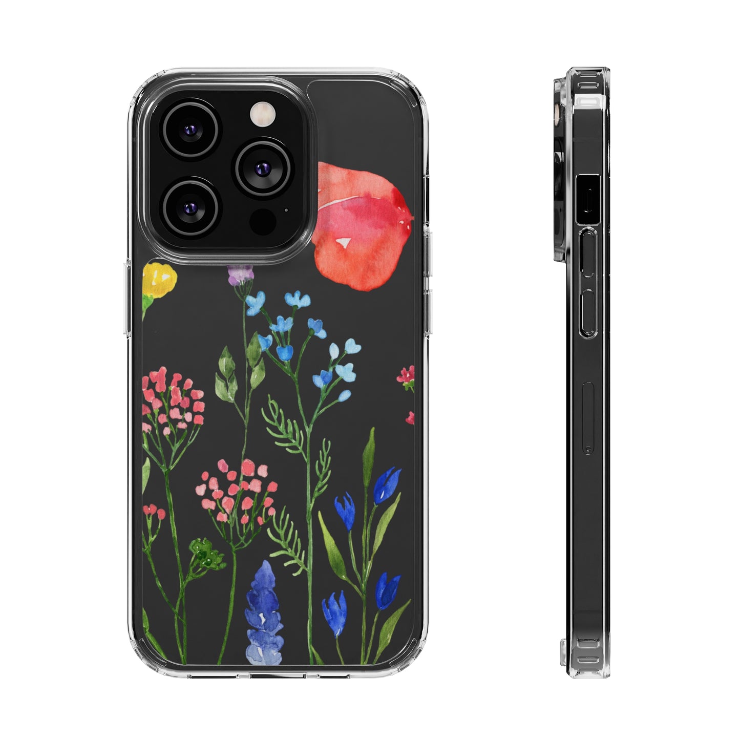 Wildflower Clear Phone Case