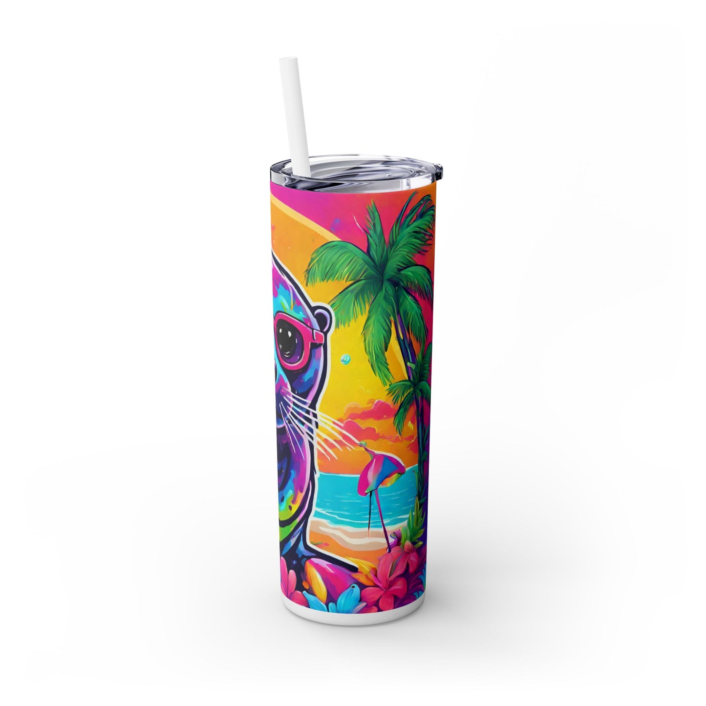 Cool Seal Skinny Tumbler with Straw, 20oz