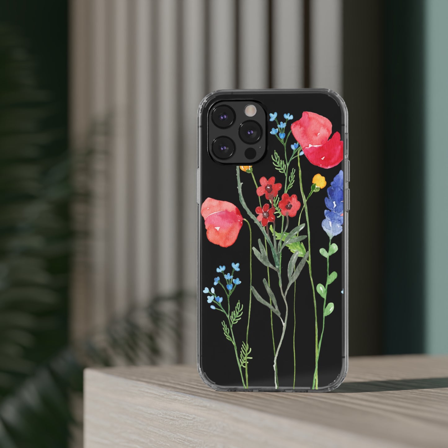 Wildflower Clear Phone Case