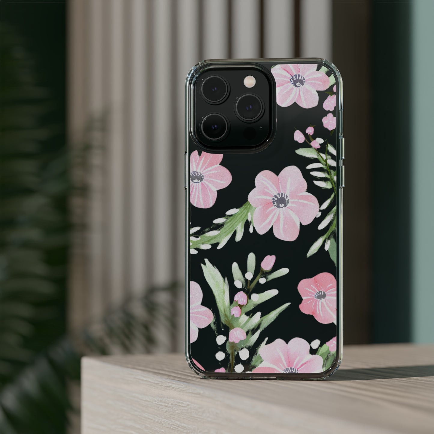 Watercolor Flower Clear Phone Case