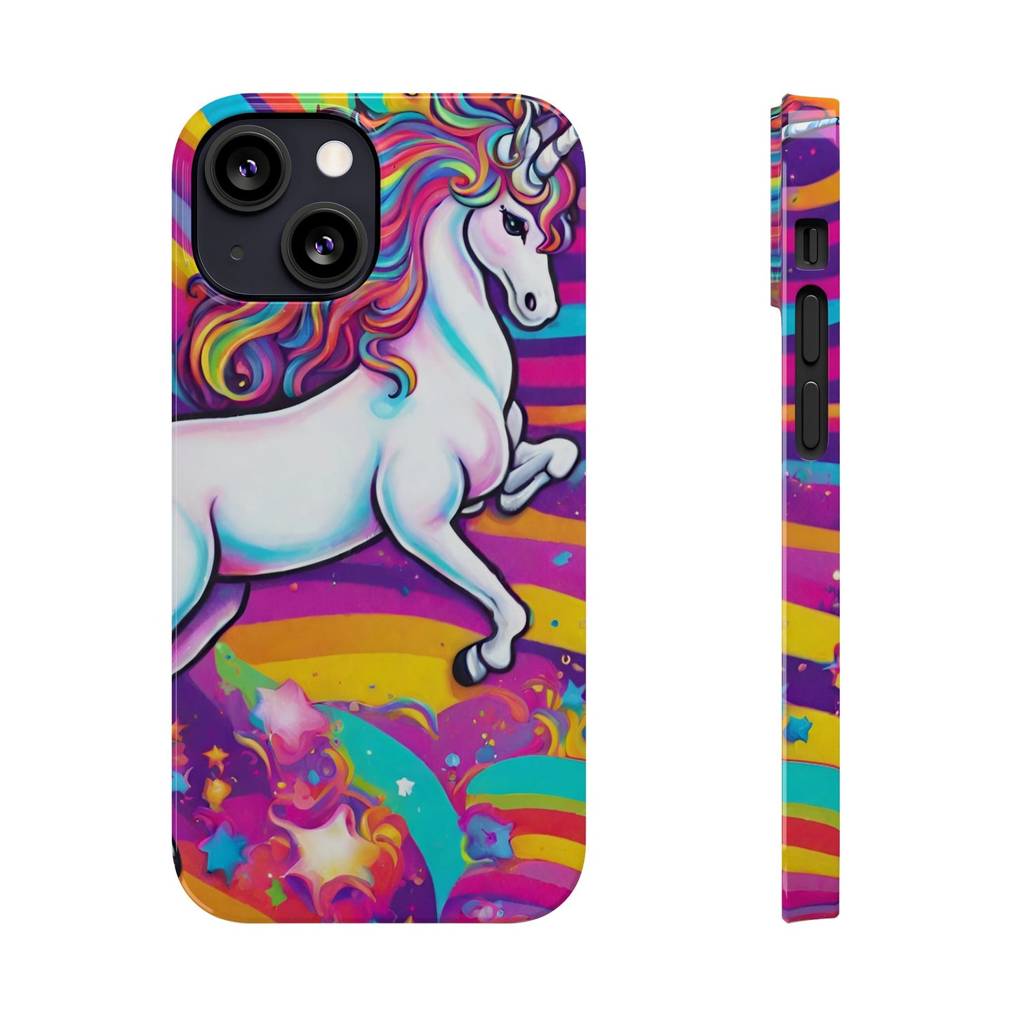 Rainbow Unicorn Slim Phone Case